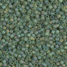 Miyuki delica Beads 11/0 - Matted transparent olive ab DB-1282